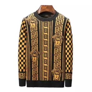 pull versace baroque laine or